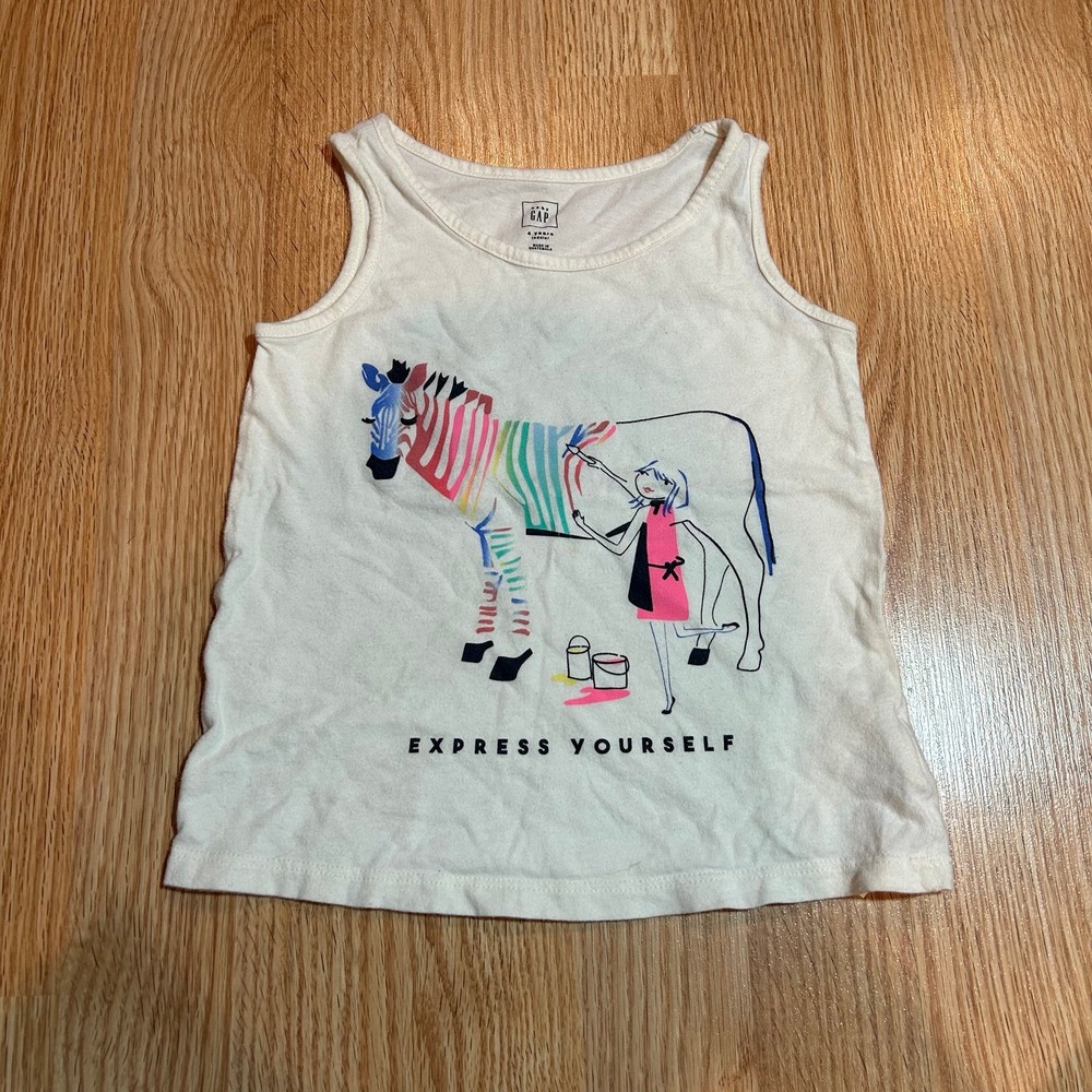 Baby Gap zebra tank 4 years